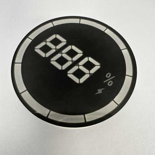 Ultra White Round LED Display 3 Digit 7 Segment For EV Charger