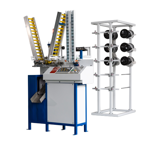 Máquina de enrolamento de bobinas de duplo fuso totalmente automática