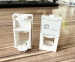 White standard 1 port french Type wall shutter faceplate 22.5*45mm