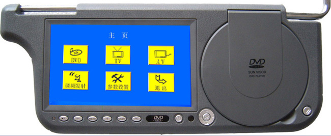 7inch Sun visor DVD monitor with Touch Screen with USB with SD with FM Transmitter