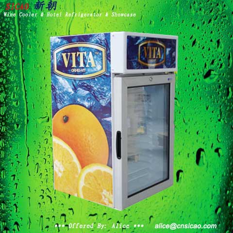 SICAO- Beer cooler,beverage showcase,can cooler,mini fridge,display cellar,cabinet cooler, SC-50FP