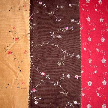 embroidered fabric 