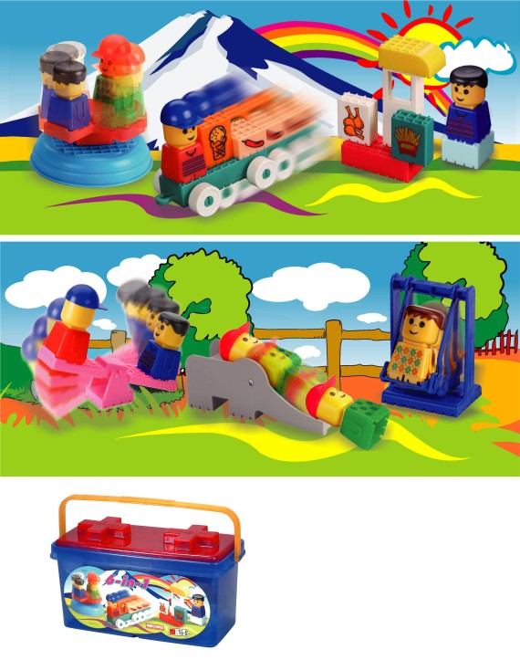 Building Blocks -- Kiddy World 6-in-1