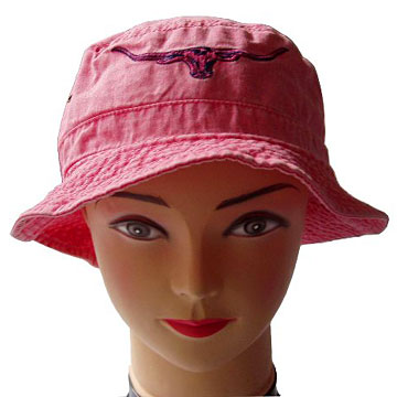 Pink Denim Hats