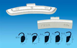 clip-on wheel weights for steel rim