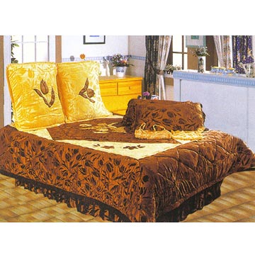 Velvet Embroidered Bedspreads