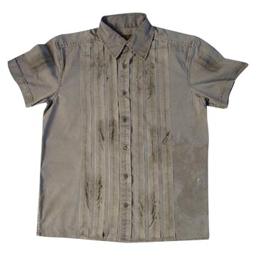 Men's Pigment-Dyed and Hand-Printed Shirts