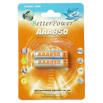 Ni-MH Batteries AAA 850mAh