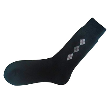 Black wool sock 