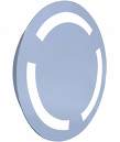 IP44 Backlit Mirror ,Circular with 3 frosted segments