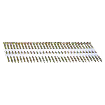 21-Degree Full Round Head Plastic Collated Strip Nails