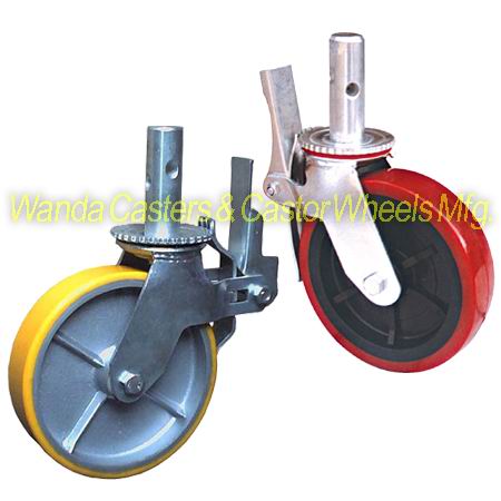 Polyurethane Scaffold Caster With Plastic Core Or Iron Core