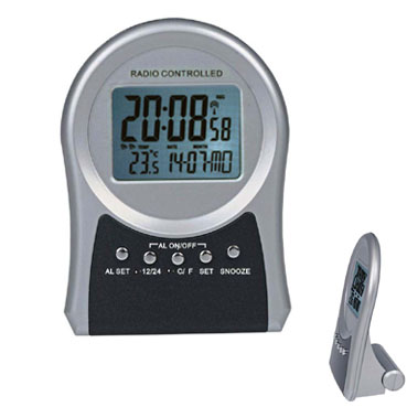 Radio Controlled Clock w- Calendar & Thermometer