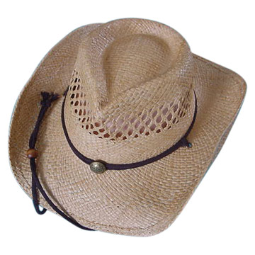 Raffia cowboy Hats