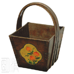 wooden square bucket 
