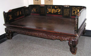antique reproduction bed 
