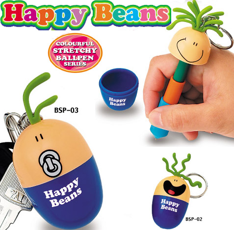 Happy Beans Pen stretchy ballpen