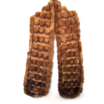 Mink Knitted Scarf