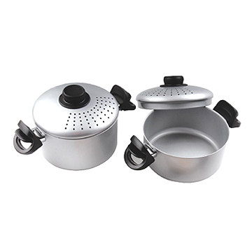 pasta pot with active handle 