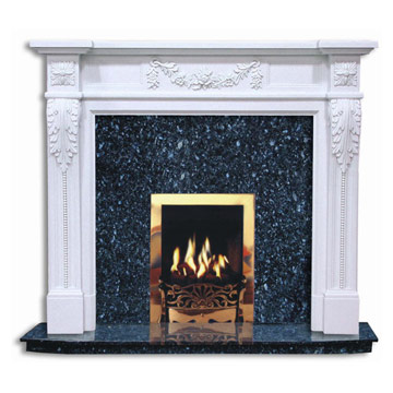 Imitation Stone Fireplace