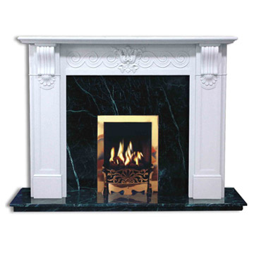 Imitation Stone Fireplace