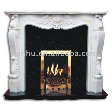 Imitation Stone Fireplace