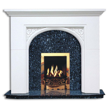 Imitation Stone Fireplace