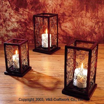 Wooden Candle Holders