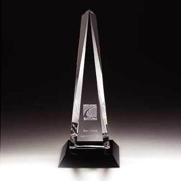 Sword Award with Black Glass Bases