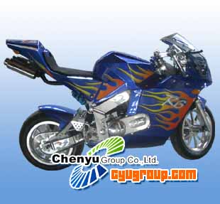 Pocket Bike (CYMT-A7) - 49cc, Single Cylinder, Air-Cooling, 2 Stroke, CVT Systems