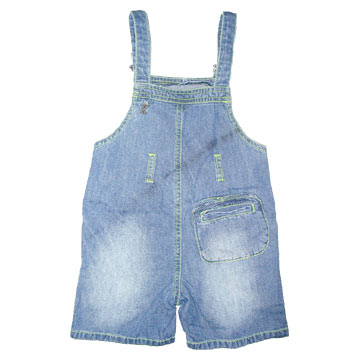 Denim Short Dungarees for Kids