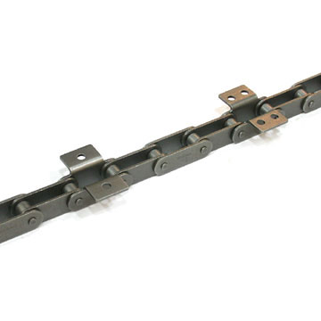 Double-Pitch Conveyor Chain with Attachment