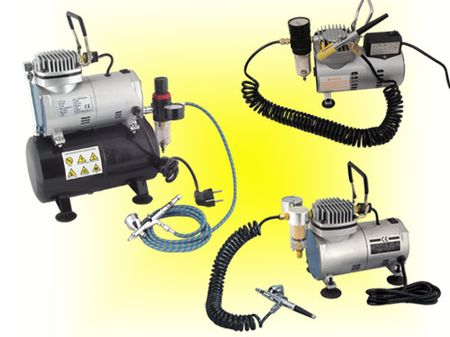 airbrush mini compressor kit for tattoo / tanning / make-up