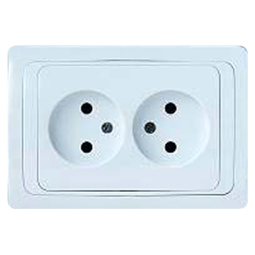 Double Socket w-o Earthing