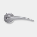 Solid stainless steel lever handle