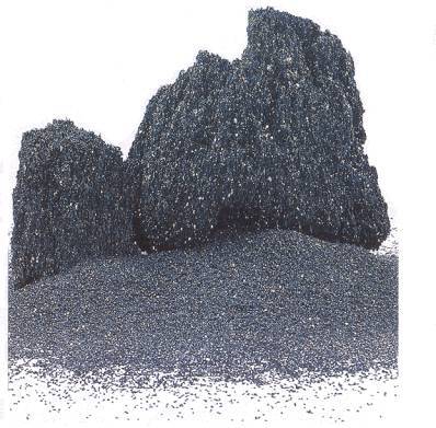 Black silicon carbide.