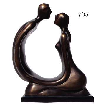 Cast Bronze Lovers