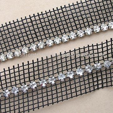 Mesh Based Rhinestone Trimmings