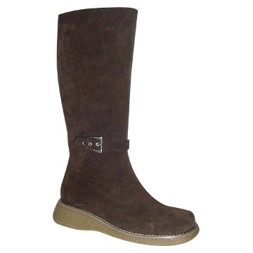 suede leather boot 