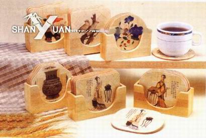 bamboo coaster set