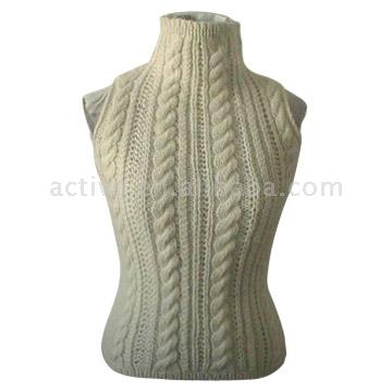 Stand-up collar vest 