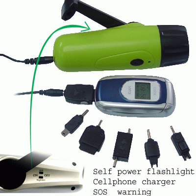 Forever Flashlight with CellPhone Charger