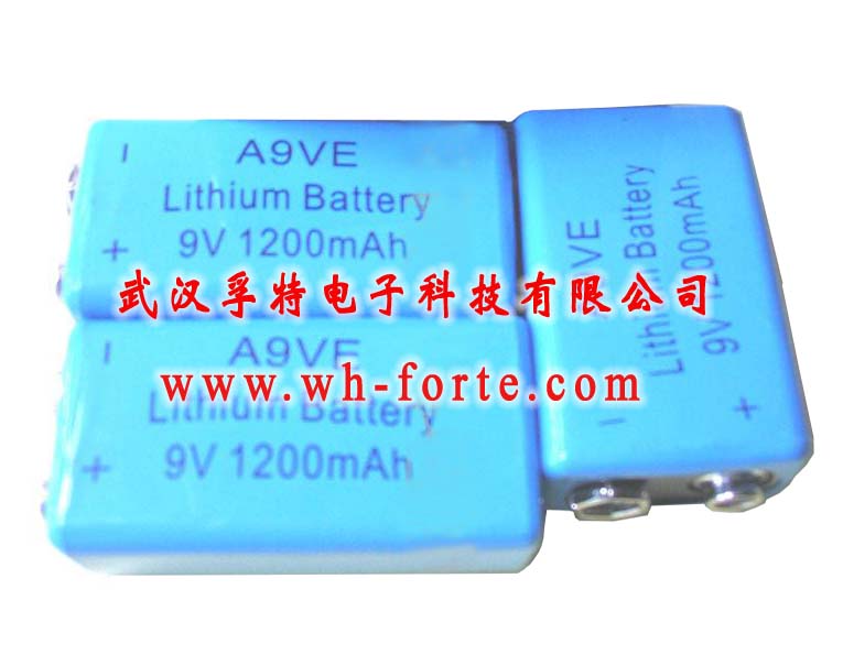 lithium battery 9V square type for alarm smoke