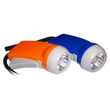 Self Electric Power Generating LED Flashlights