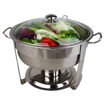 round chafing dish 