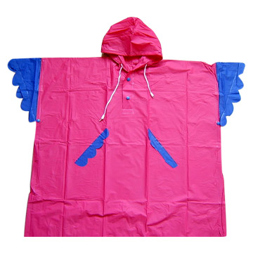 Easy crocheted child's poncho