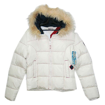 Girl's Nylon Ribstop Jacket with Fake Furs