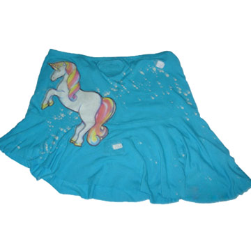 Turquoise Unicorn Splatter Skirts
