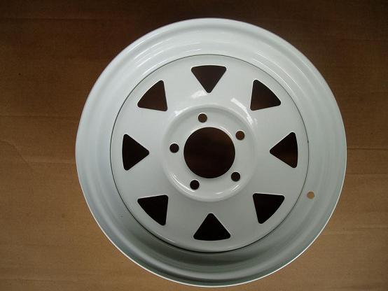 painted wheels of 8 spokes