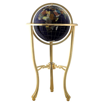 Floor Stand Gemstone Globe